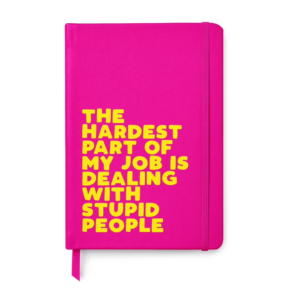 Stupid People Leather Style Notebook #3 image